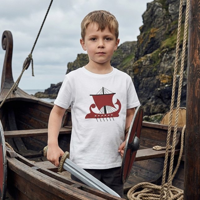 Camiseta Silueta de barco largo vikingo Drakkar  (Subido por el creador)