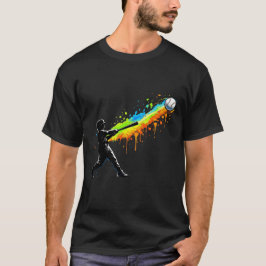 Camiseta Silueta de bateador con goteo de jonrón