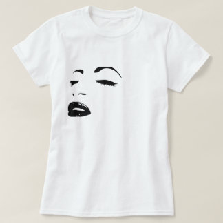 Camiseta silueta de belleza