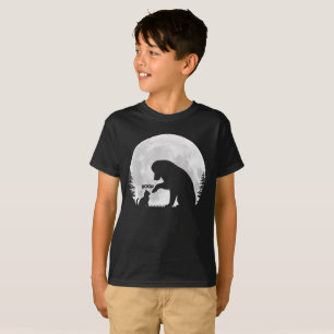 Camiseta Silueta de Boop al Claro de Luna de Perro y Gato