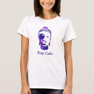 Camiseta Silueta de buddha motivacional dibujada a mano púr