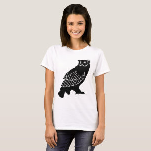 Camiseta Silueta de búho