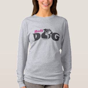 Camiseta Silueta de Bulldog audaz - Perro clásico Lover Te