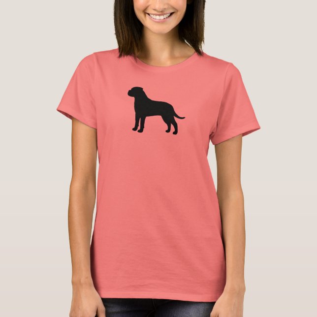 Camiseta Silueta de Bullmastiff (Anverso)