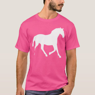 Camiseta Silueta de caballo Amante del caballo a caballo