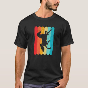 Camiseta Silueta de caballo Retro Vintage Líneas 70s 80s Di