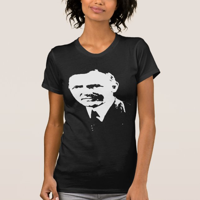 Camiseta Silueta de Calvin Coolidge (Anverso)