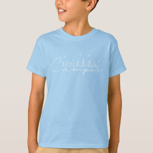 Camiseta Silueta de Campista Feliz