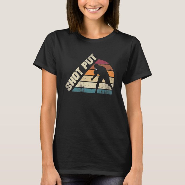 Camiseta Silueta De Campo Y Pista De Tubo De Tubo De Tiras (Anverso)