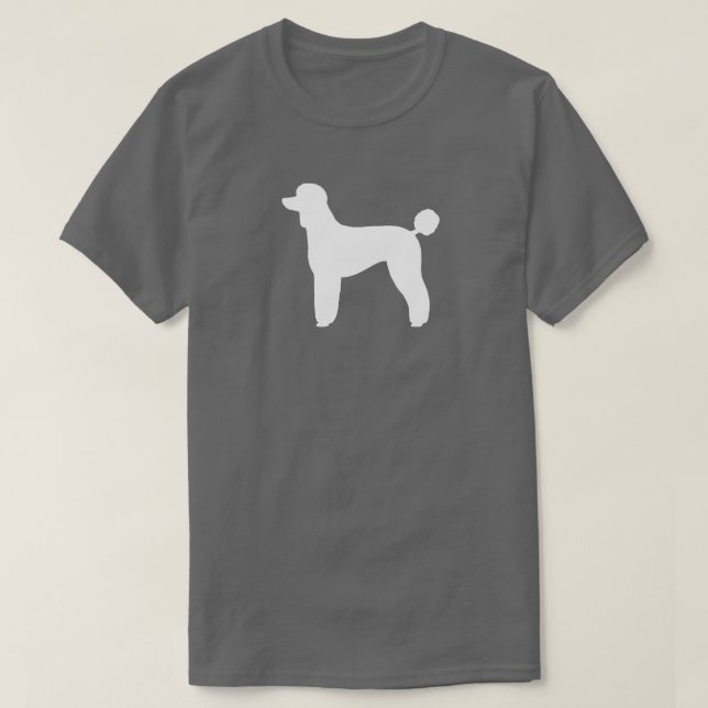 Camiseta Silueta de cangrejo blanco estándar| Raza de perro (Diseño del anverso)