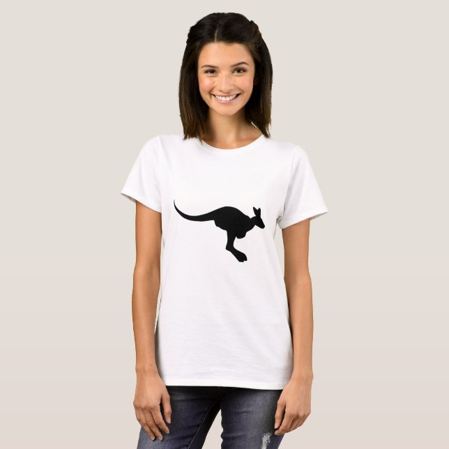 Camiseta Silueta de canguro (Anverso completo)