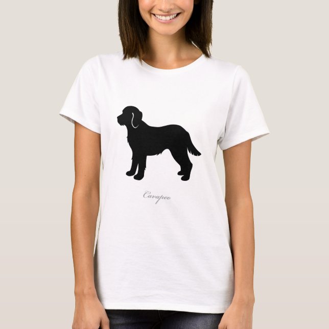 Camiseta Silueta de Cavapoo (Anverso)