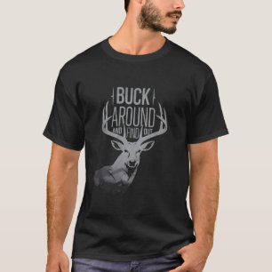 Camiseta Silueta de ciervo de andar y averiguar
