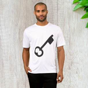 Camiseta Silueta de clave de cosecha minimalista
