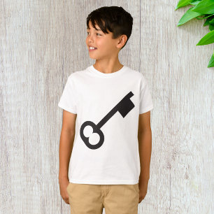 Camiseta Silueta de clave de cosecha minimalista