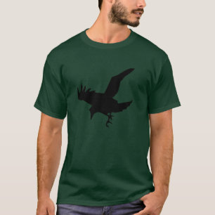 Camiseta Silueta de cuervo