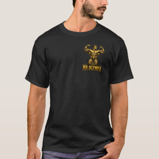 Camiseta Silueta de culturismo Mr. Olympia dorado - Alta