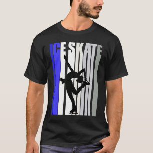 Camiseta Silueta de cumpleaños de patinaje sobre hielo insp