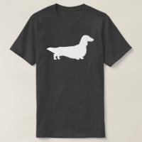 Silueta de Dachshund de pelo largo | Perro Wiener