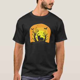 Camiseta Silueta de disfraz de Halloween de murciélago de p