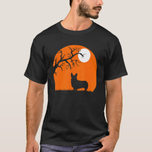 Camiseta Silueta de disfraz de Halloween de murciélago de p
