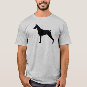 Camiseta Silueta de Doberman Pinscher