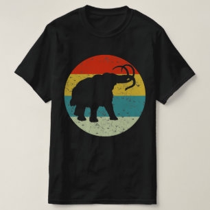 Camiseta silueta de elefante retro vintage años 70