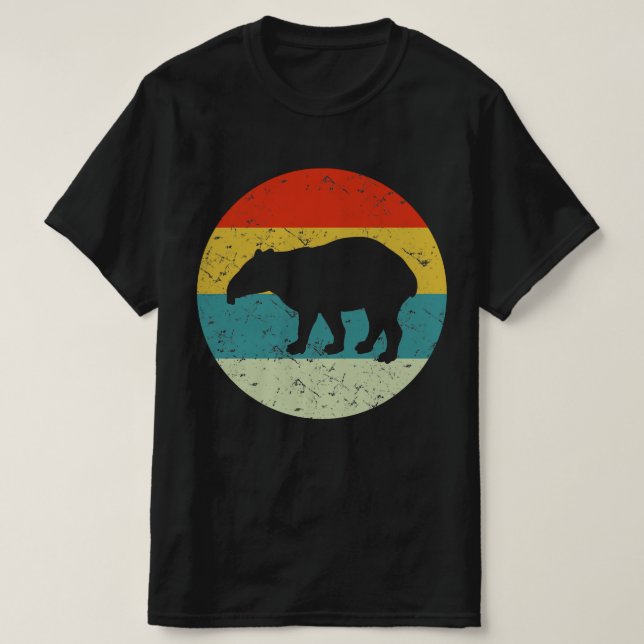 Camiseta Silueta de época retro TAPIR 70 (Diseño del anverso)
