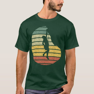 Camiseta Silueta de escalada Vintage divertido