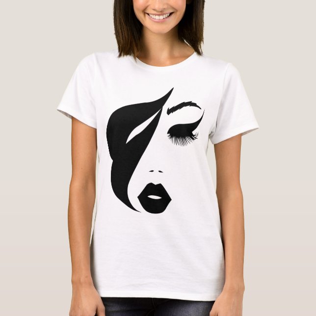 Camiseta silueta de femme en vogue (Anverso)