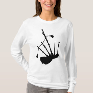 Camiseta Silueta de Gaita Escocesa