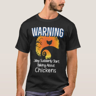 Camiseta Silueta de gallina caprichosa Humor de chica granj