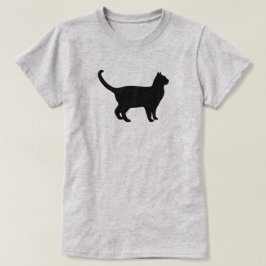 Camiseta Silueta de gato adorable