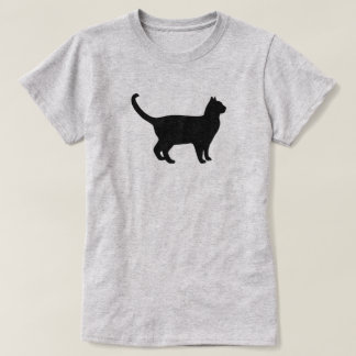 Camiseta Silueta de gato adorable