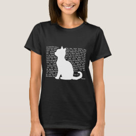 Camiseta Silueta de gato - diseño perfecto para los amantes