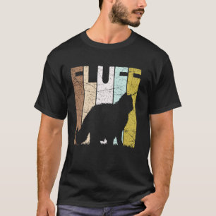 Camiseta Silueta de gato retro amante de gatos vintage pelu