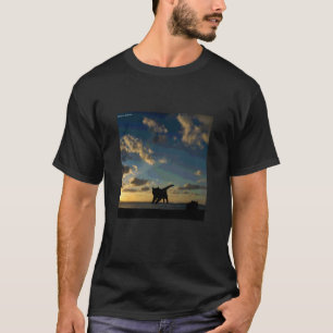 Camiseta silueta de gato volador_001
