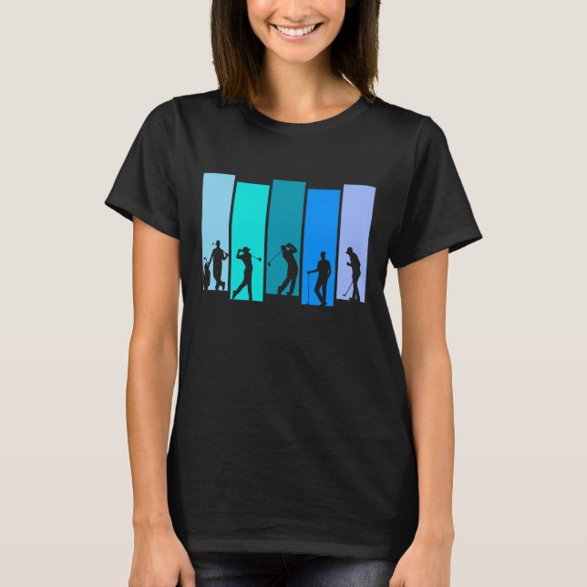Camiseta Silueta de golfista (Anverso)
