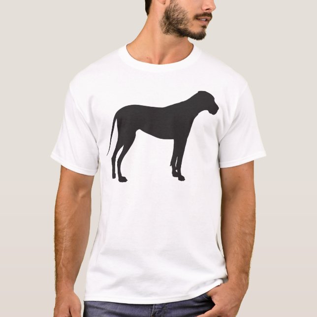 Camiseta Silueta de great dane (Anverso)