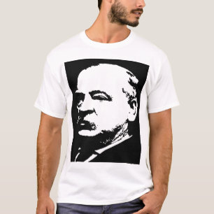 Camiseta Silueta de Grover Cleveland