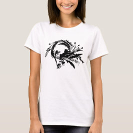 Camiseta Silueta de hadas durmientes en la flor