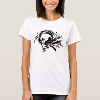 Camiseta Silueta de hadas durmientes en la flor