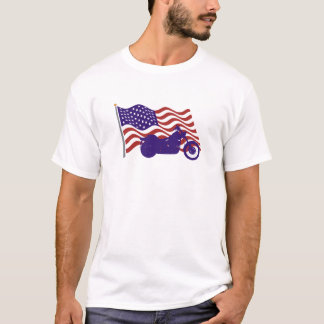 Camiseta Silueta de Harley en la bandera americana Tanktop