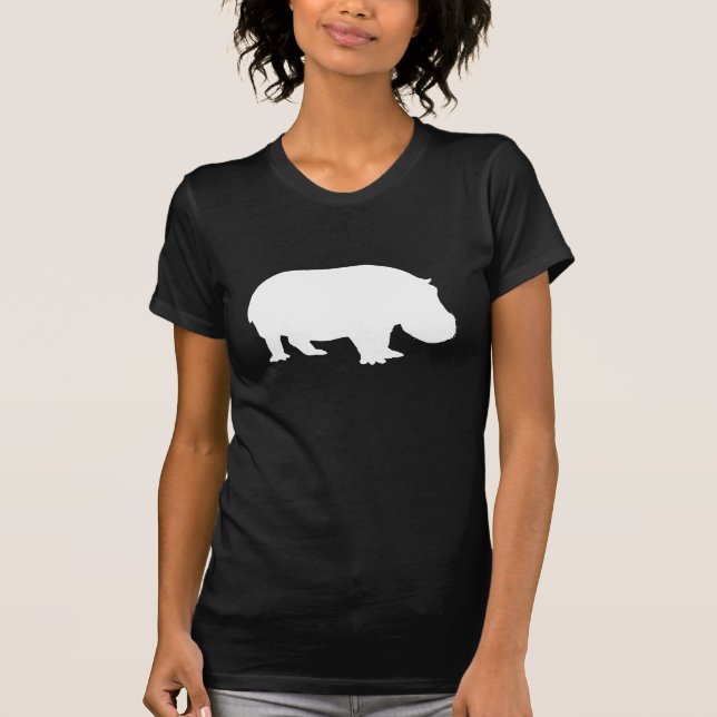 Camiseta Silueta de Hipopótamo (Anverso)