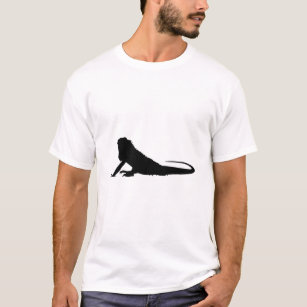 Camiseta silueta de iguana stencil animal24