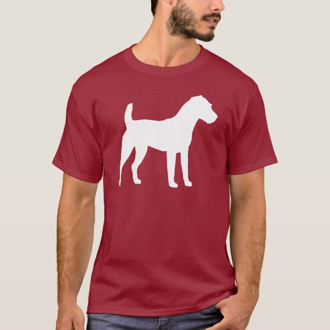 Camiseta Silueta de Jack Russell Terrier (Anverso)
