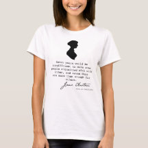 Silueta de Jane Austen y cita de libro,