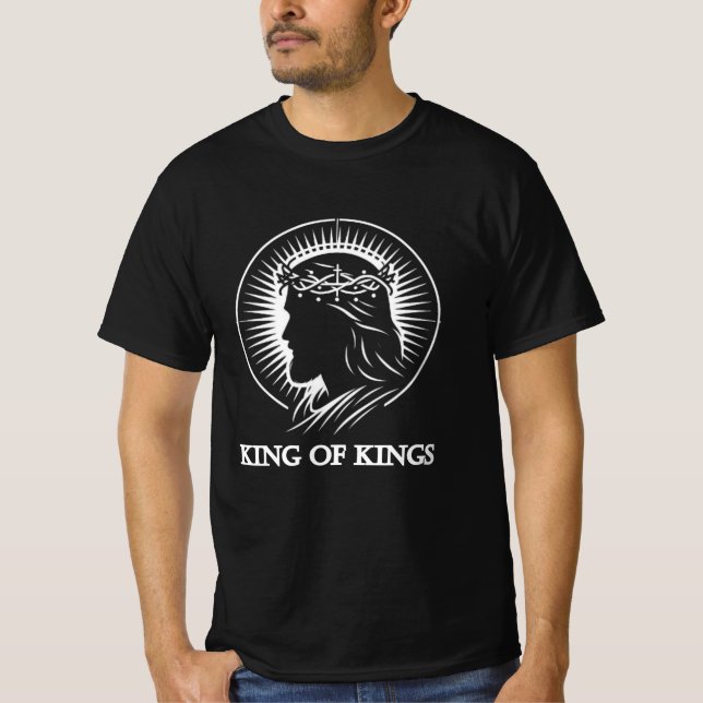 Camiseta Silueta de Jesús Rey de reyes  (Anverso)