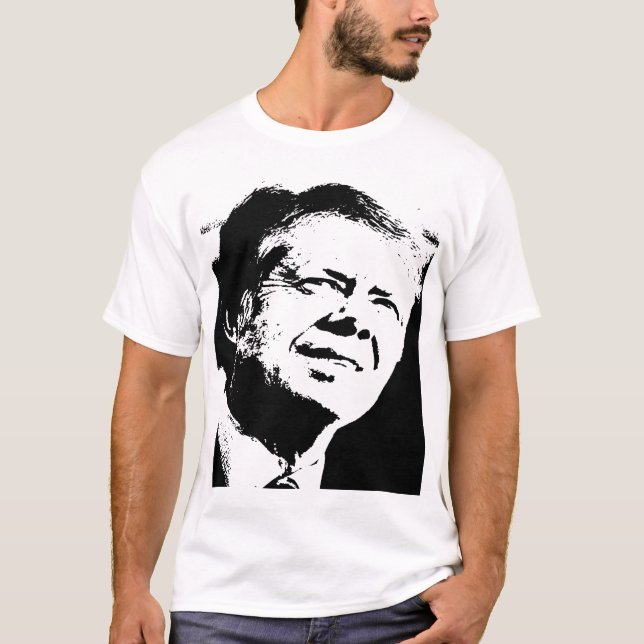 Camiseta Silueta de Jimmy Carter (Anverso)