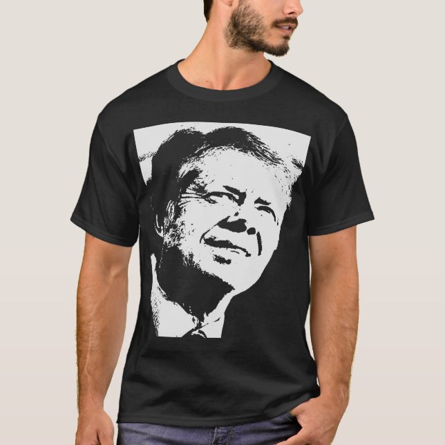 Camiseta Silueta de Jimmy Carter (Anverso)